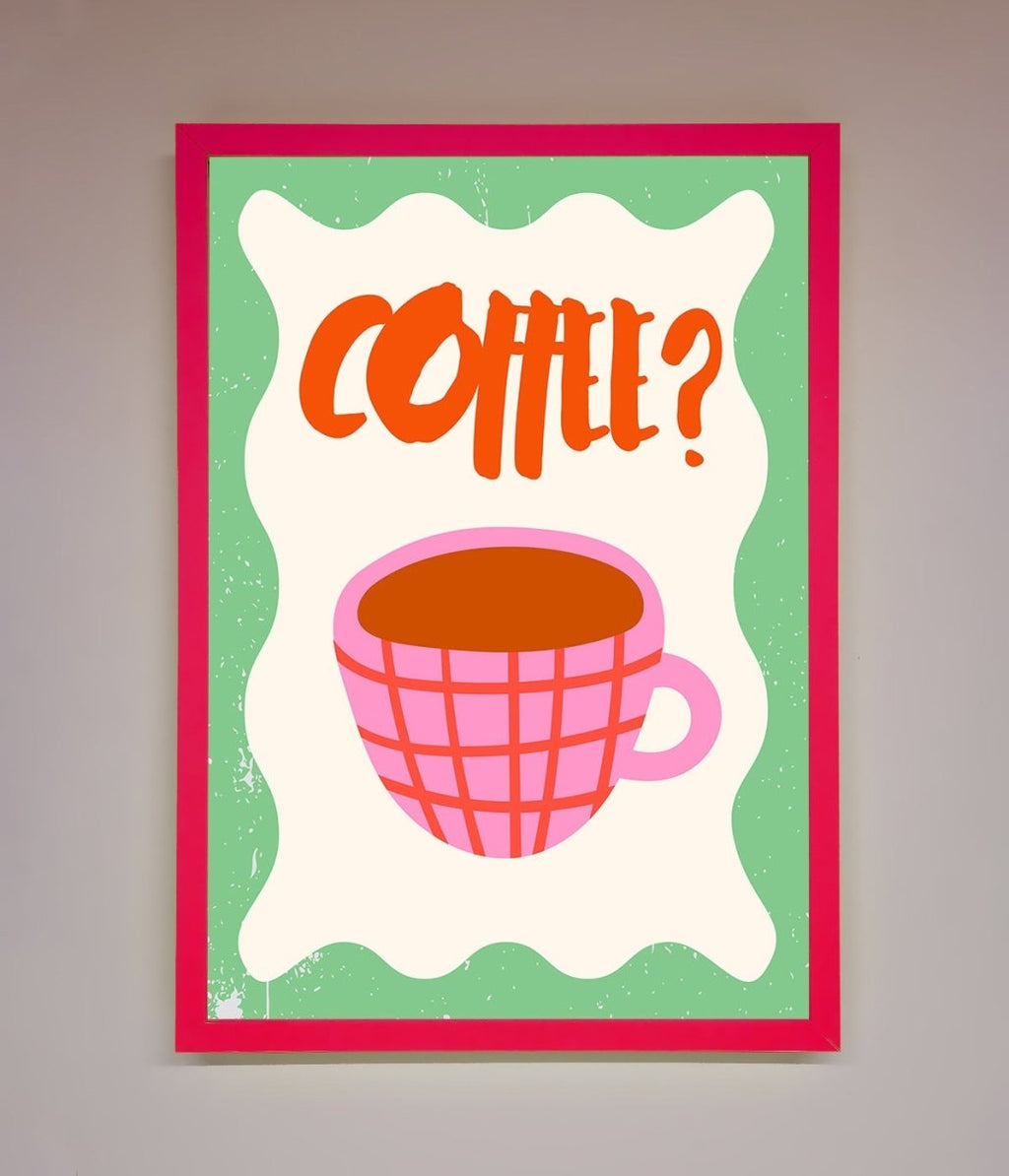 Coffee Pink Mug Framed Wall Art-13