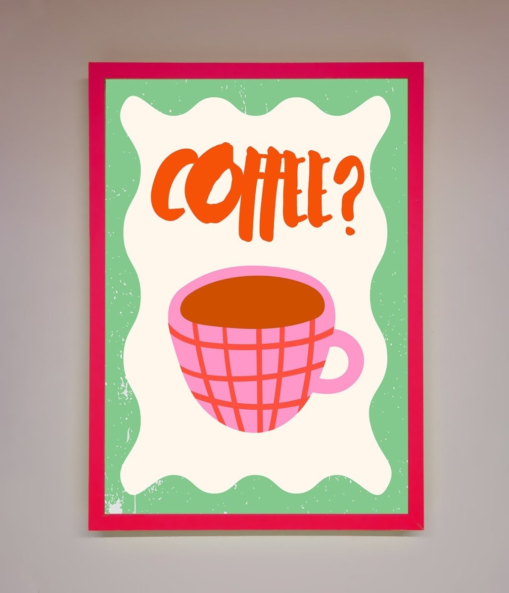 Coffee Pink Mug Framed Wall Art-13