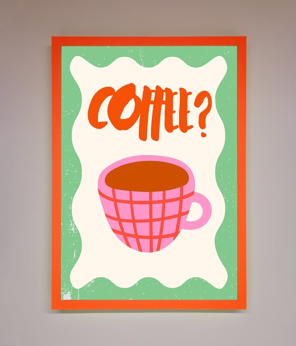 Coffee Pink Mug Framed Wall Art-10