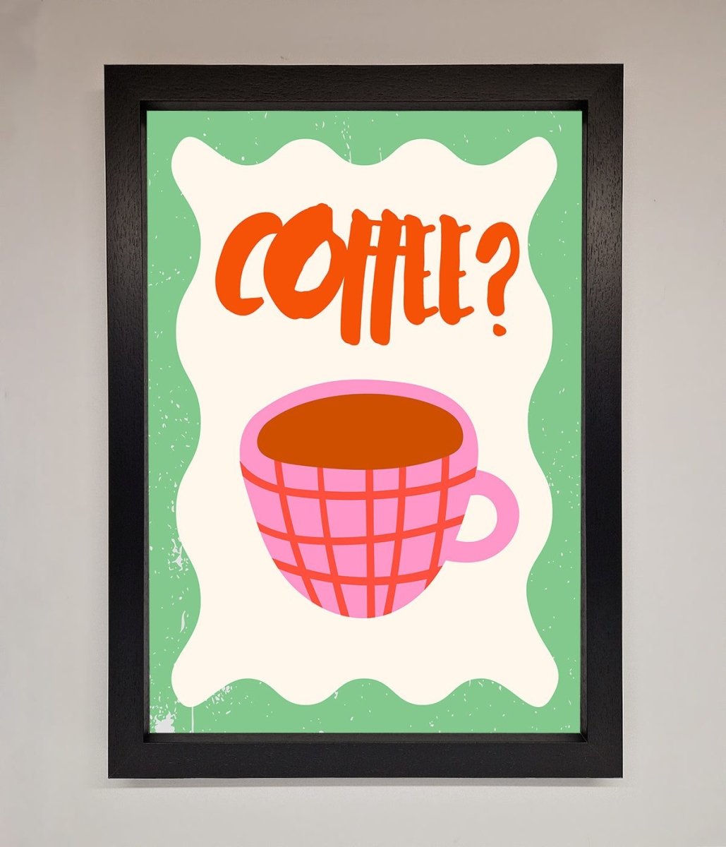Coffee Pink Mug Framed Wall Art-1
