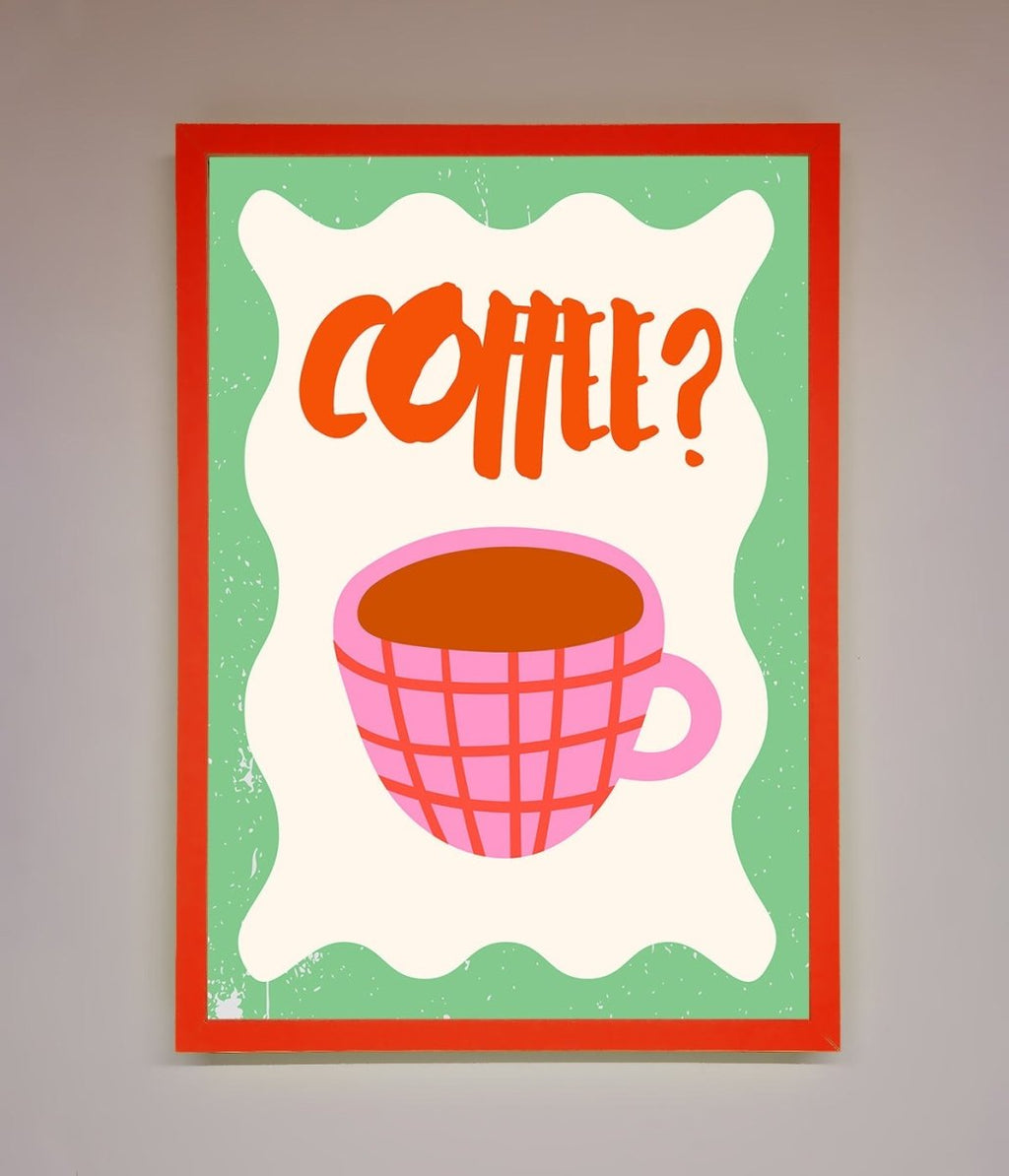 Coffee Pink Mug Framed Wall Art-14