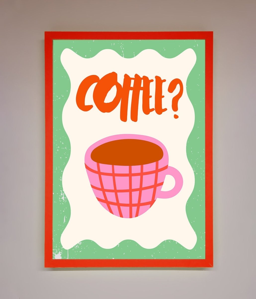 Coffee Pink Mug Framed Wall Art-14