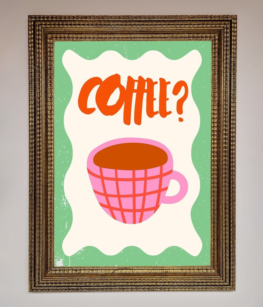 Coffee Pink Mug Framed Wall Art-15