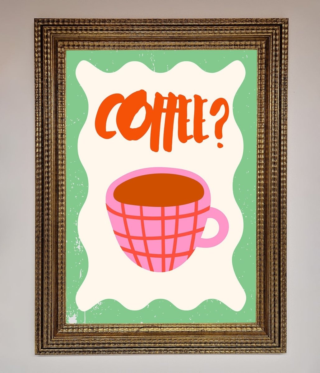 Coffee Pink Mug Framed Wall Art-15