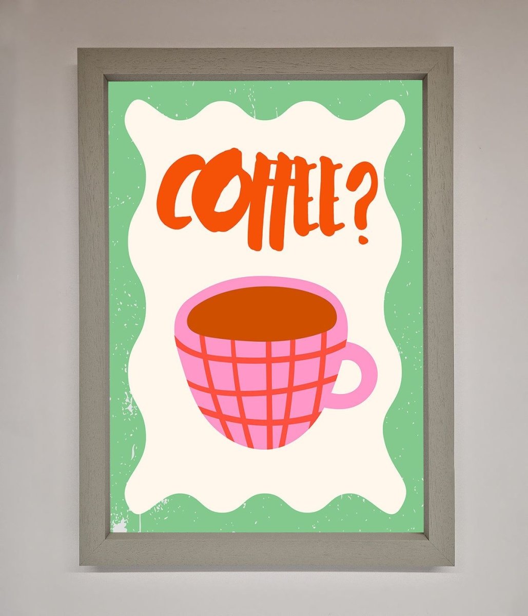 Coffee Pink Mug Framed Wall Art-2