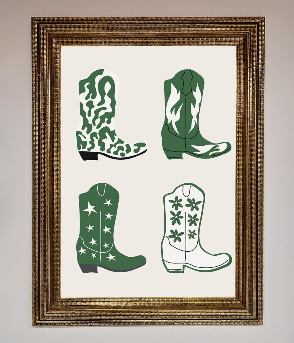 Cowboy Boots Framed Print-15