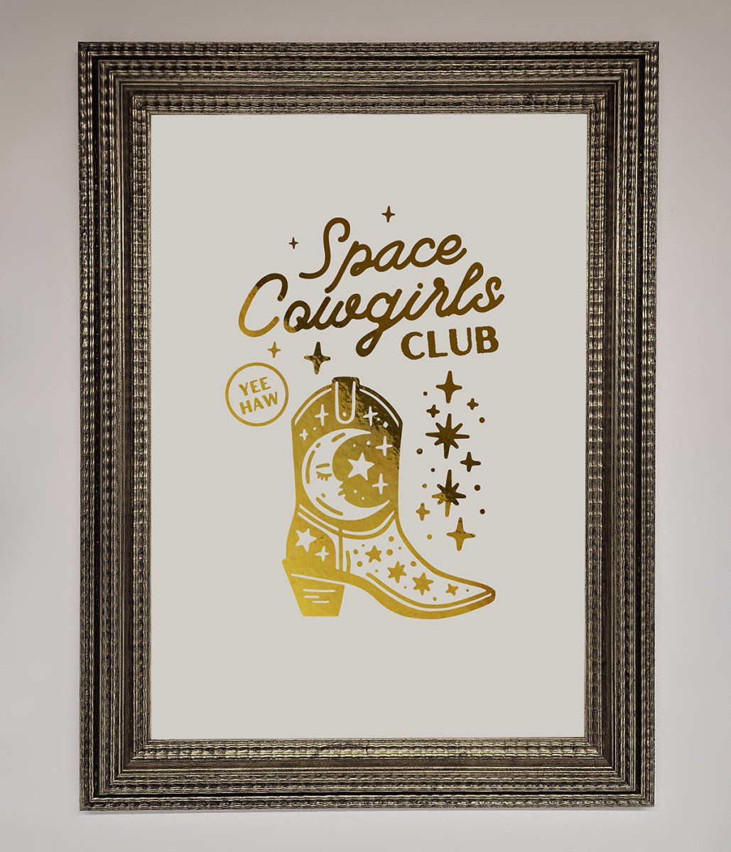 Cowgirl Boot Foil Print-16