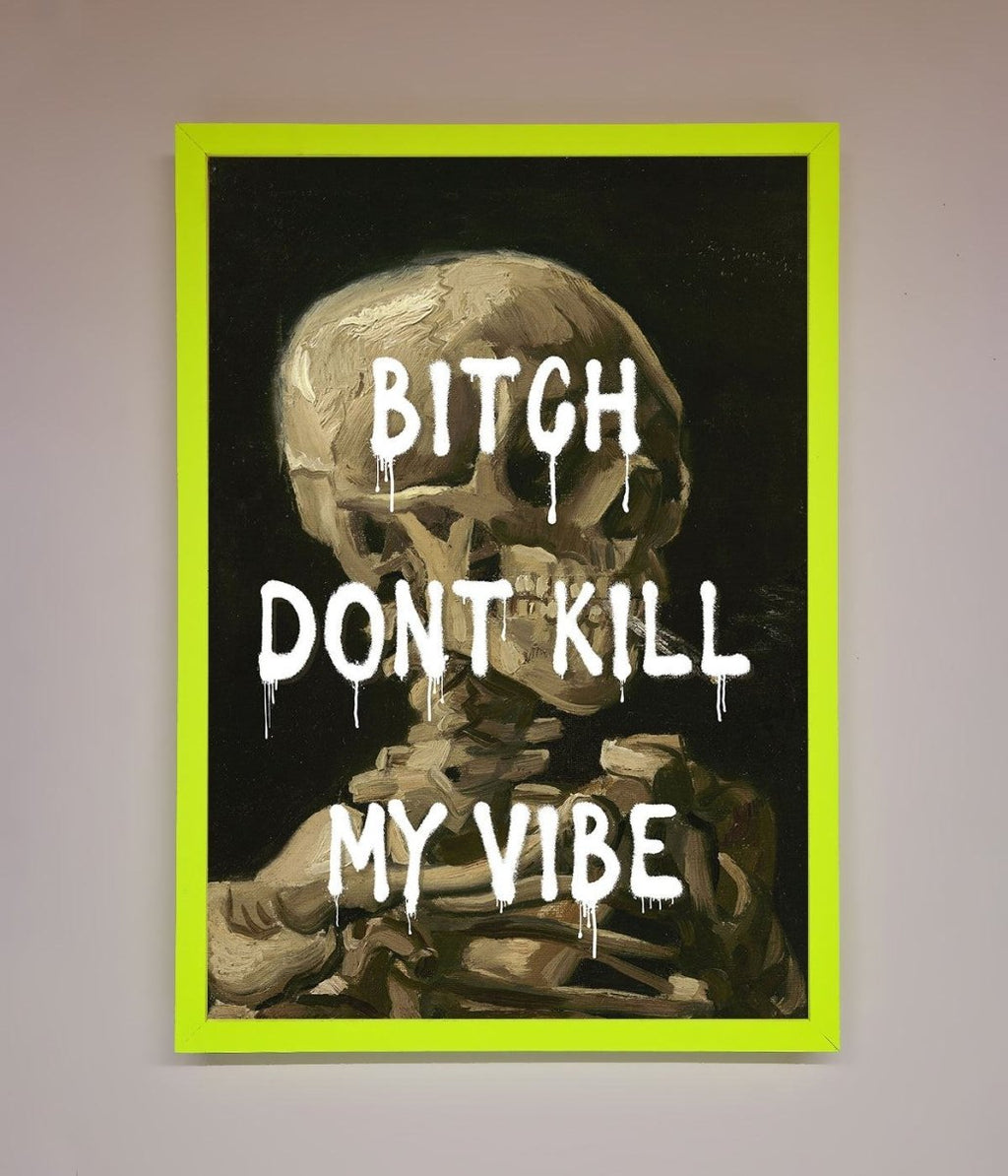 Dont Kill My Vibe Rude Framed Wall Art-12