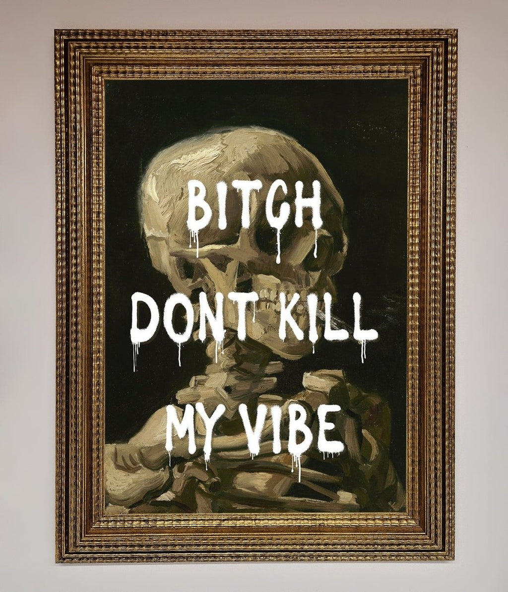 Dont Kill My Vibe Rude Framed Wall Art-15