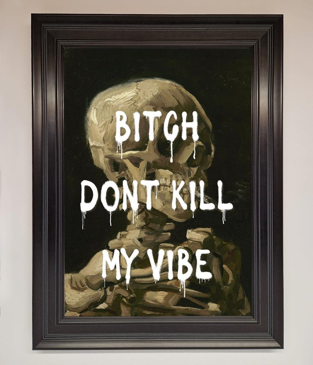 Dont Kill My Vibe Rude Framed Wall Art-6