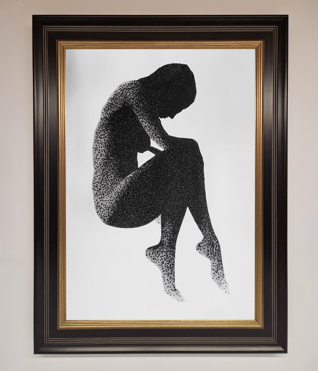 Dotted Figure Framed Poster-18