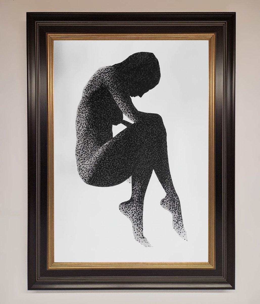 Dotted Figure Framed Poster-18