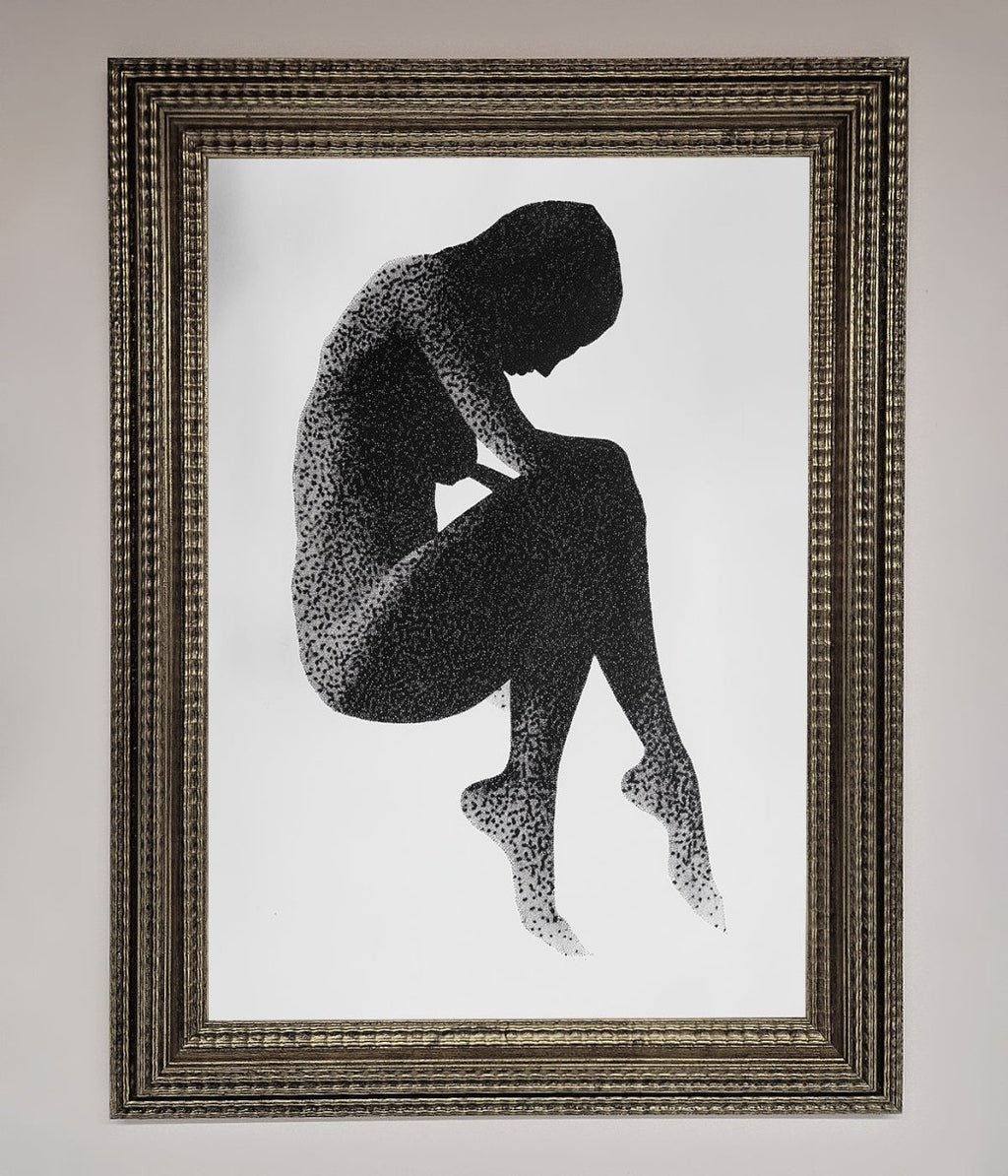 Dotted Figure Framed Poster-11
