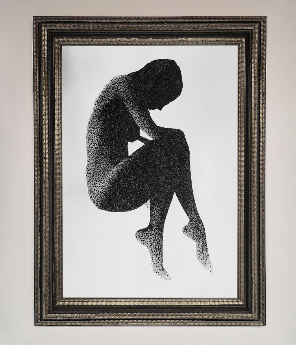 Dotted Figure Framed Poster-14