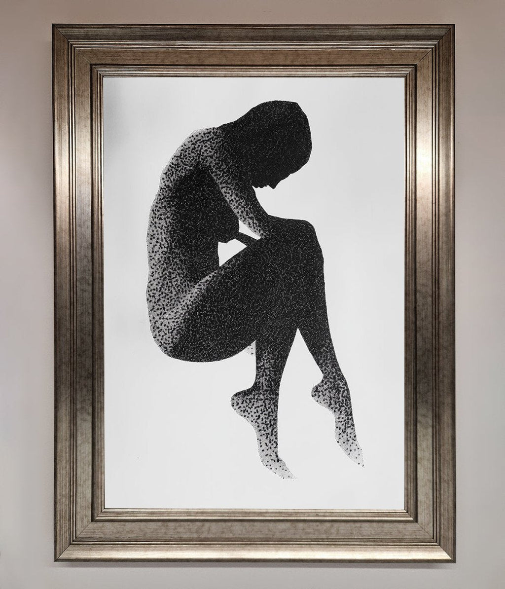 Dotted Figure Framed Poster-15