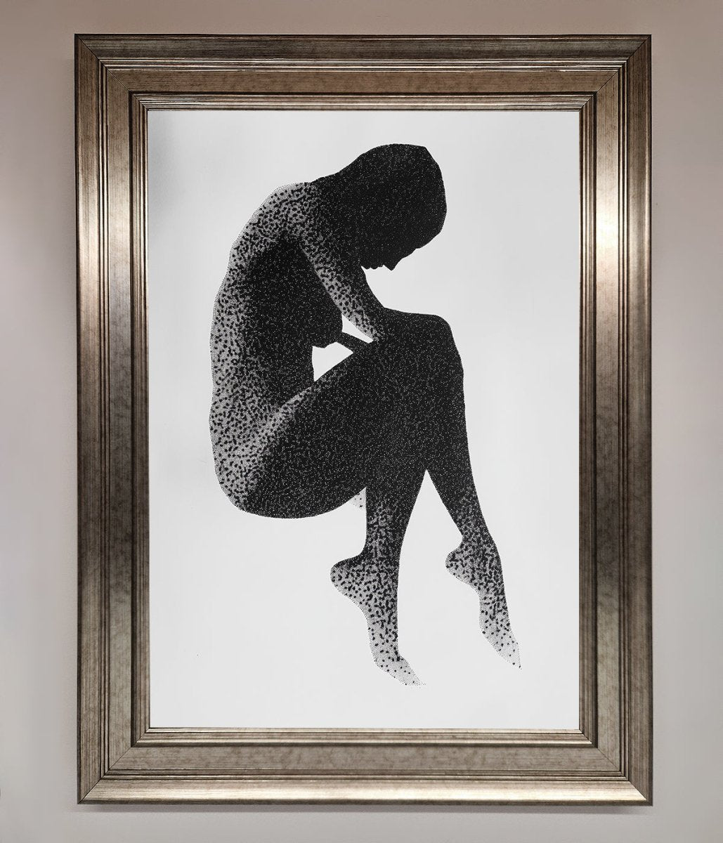 Dotted Figure Framed Poster-15