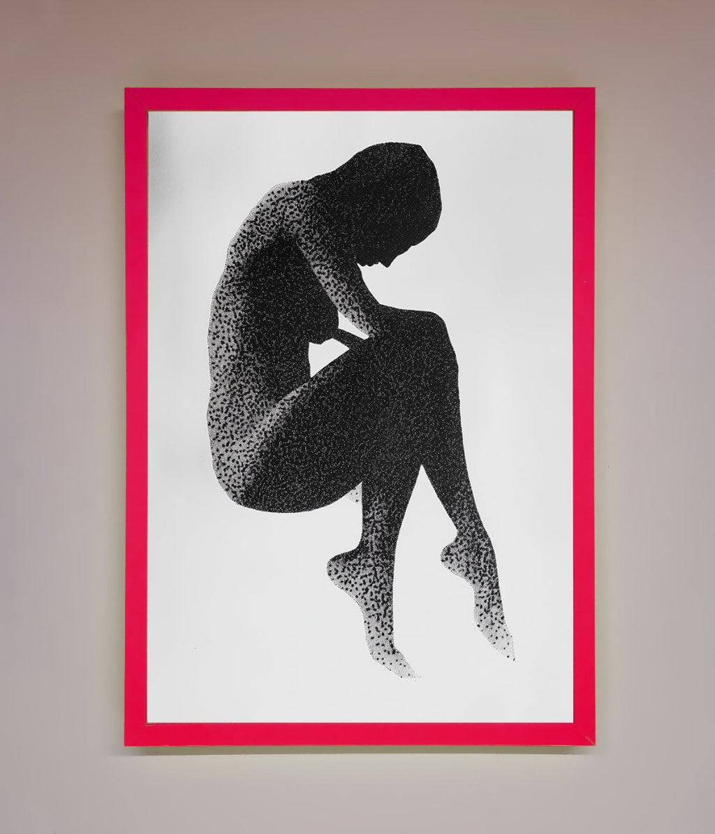 Dotted Figure Framed Poster-5