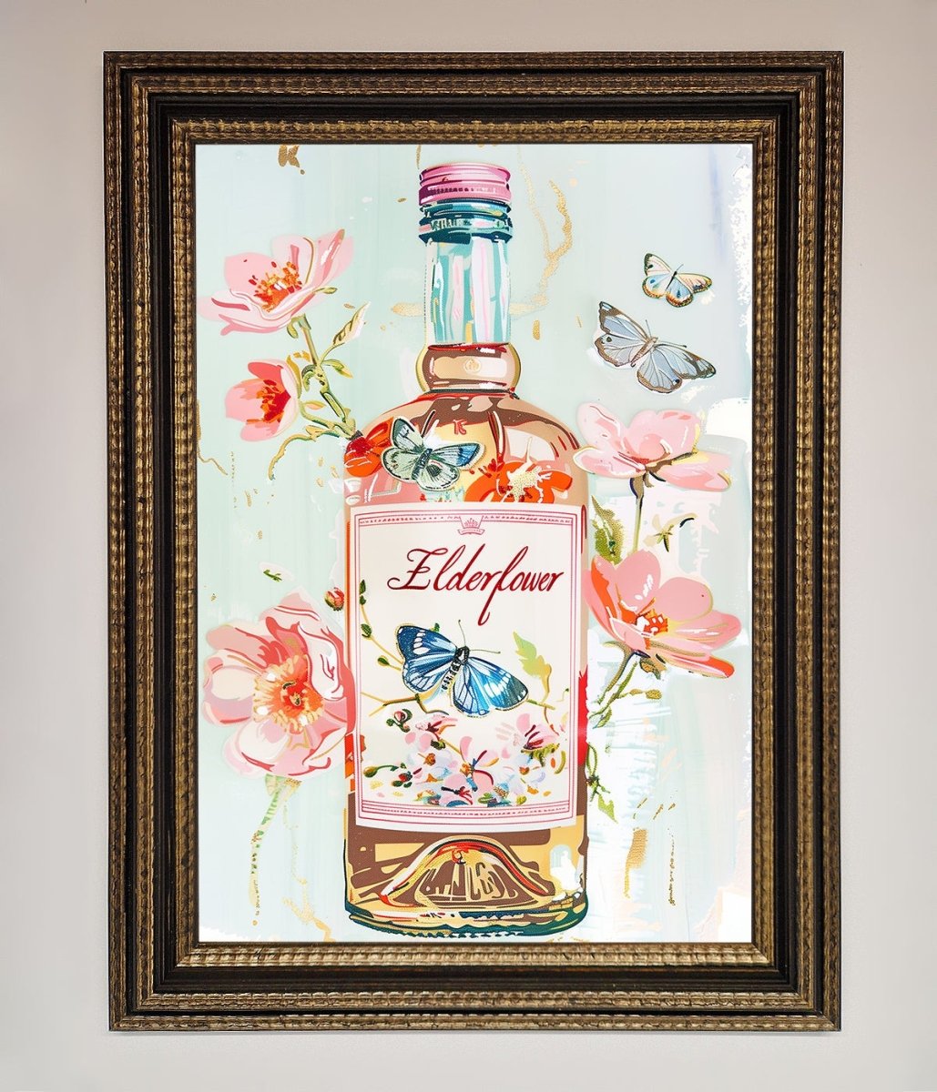 Elderflower Wine Framed Wall Art-18