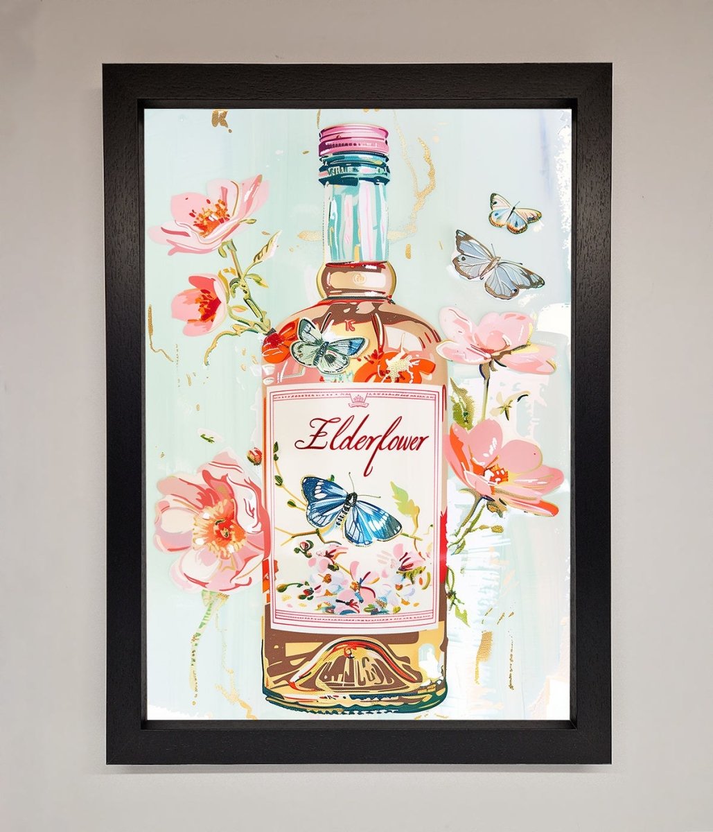 Elderflower Wine Framed Wall Art-1