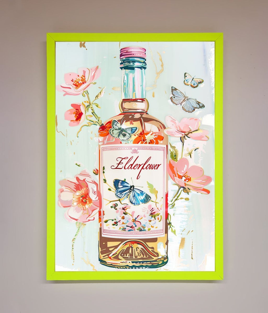 Elderflower Wine Framed Wall Art-12