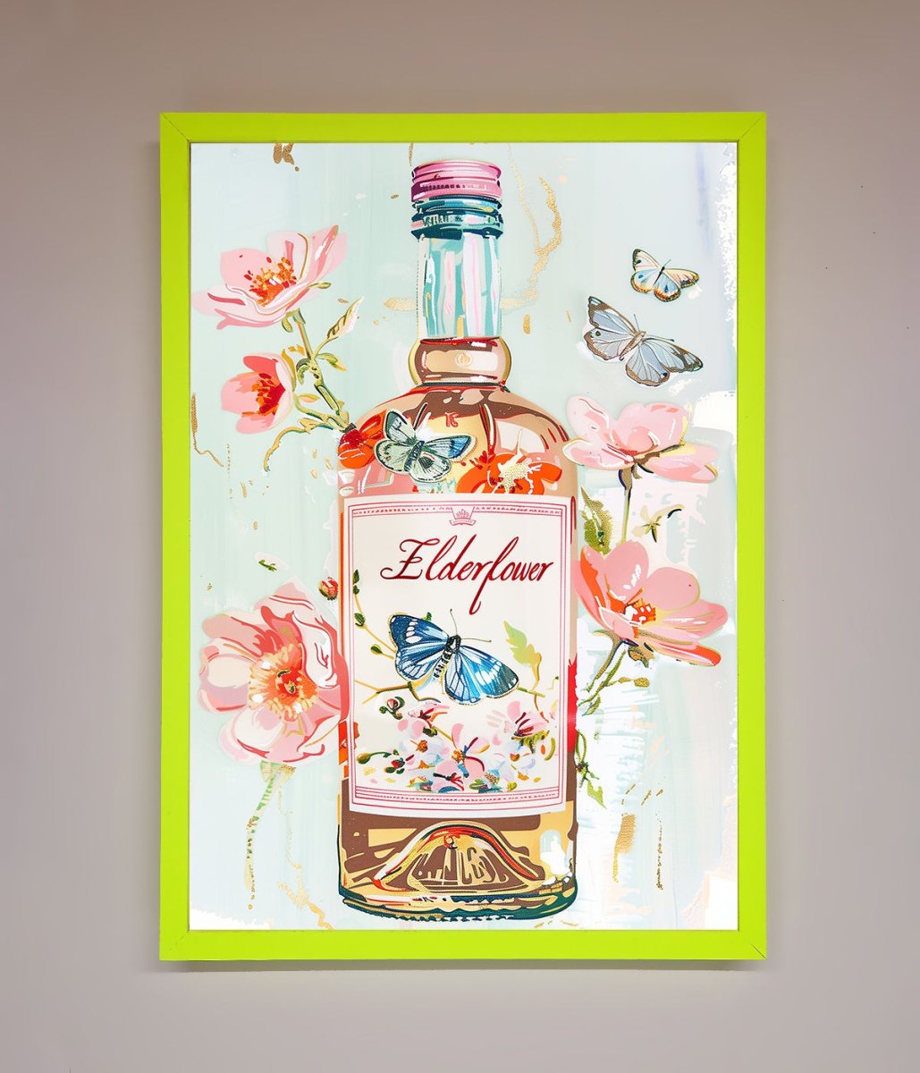 Elderflower Wine Framed Wall Art-12