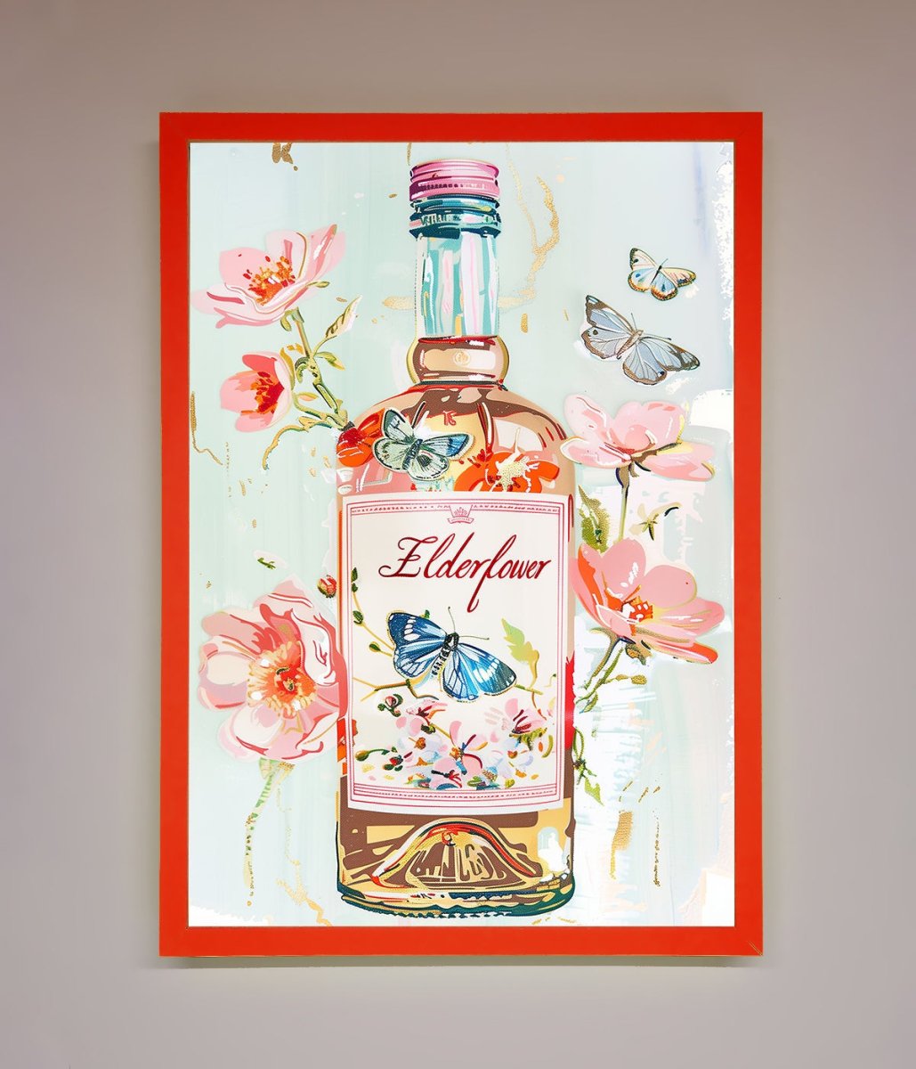Elderflower Wine Framed Wall Art-14