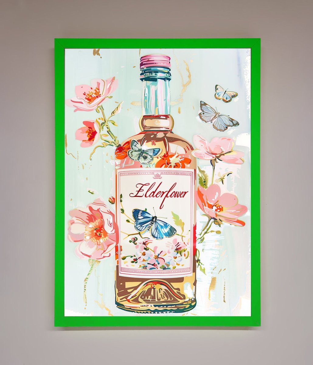 Elderflower Wine Framed Wall Art-11