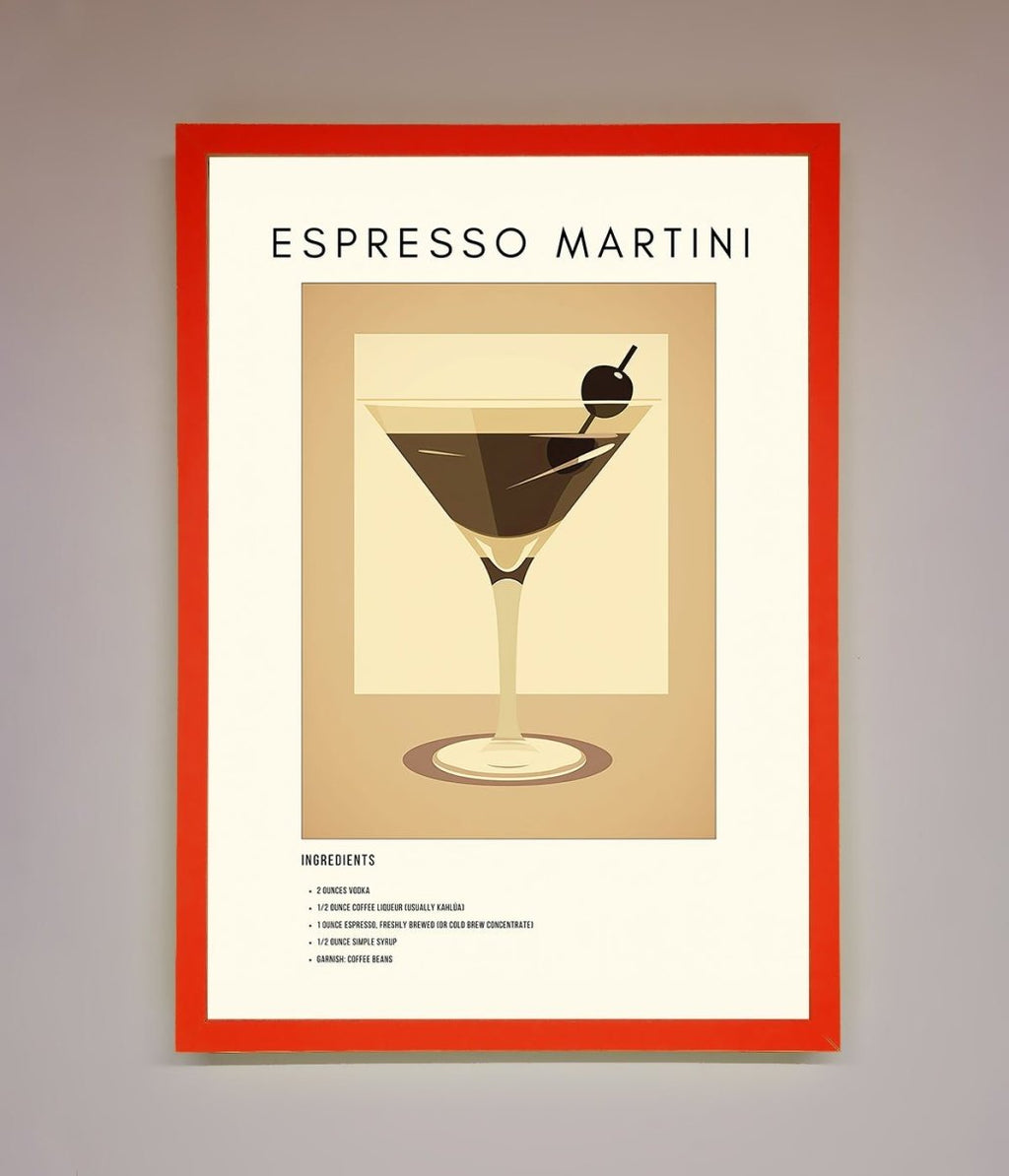 Espresso Martini Cocktail Framed Print-14