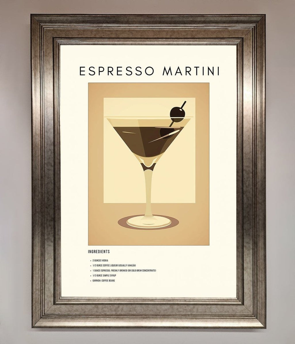Espresso Martini Cocktail Framed Print-5
