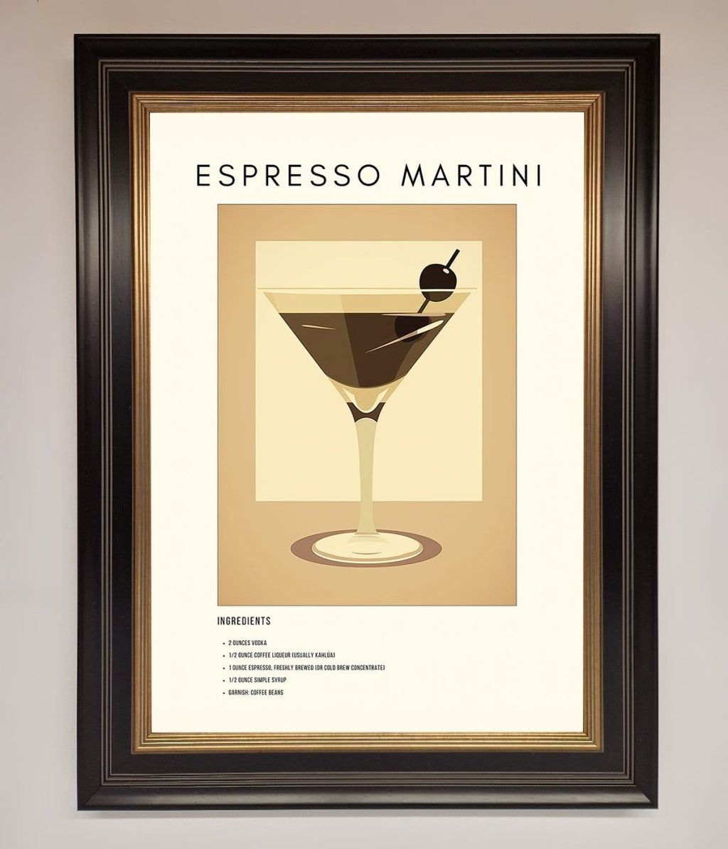 Espresso Martini Cocktail Framed Print-9