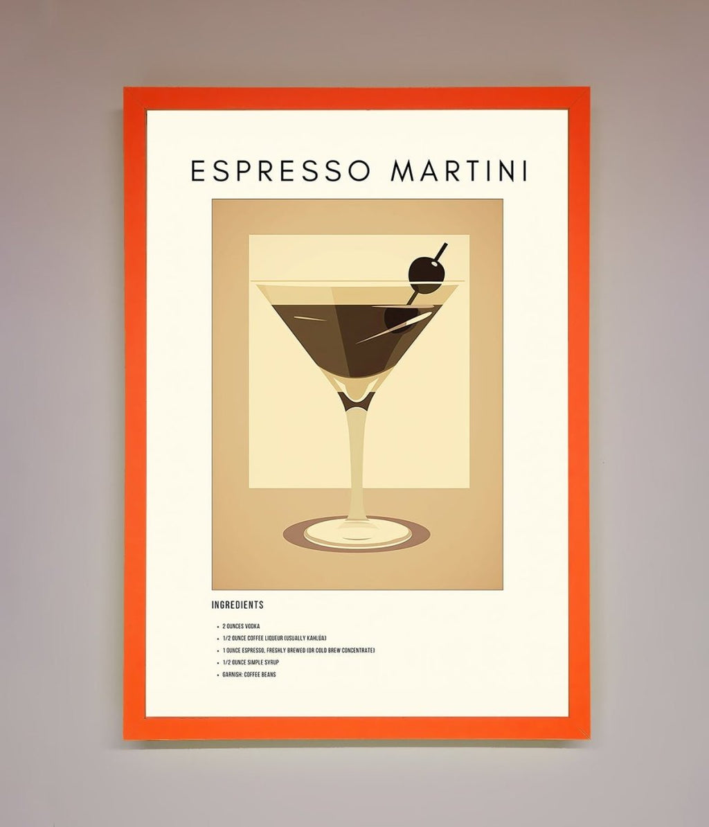 Espresso Martini Cocktail Framed Print-10