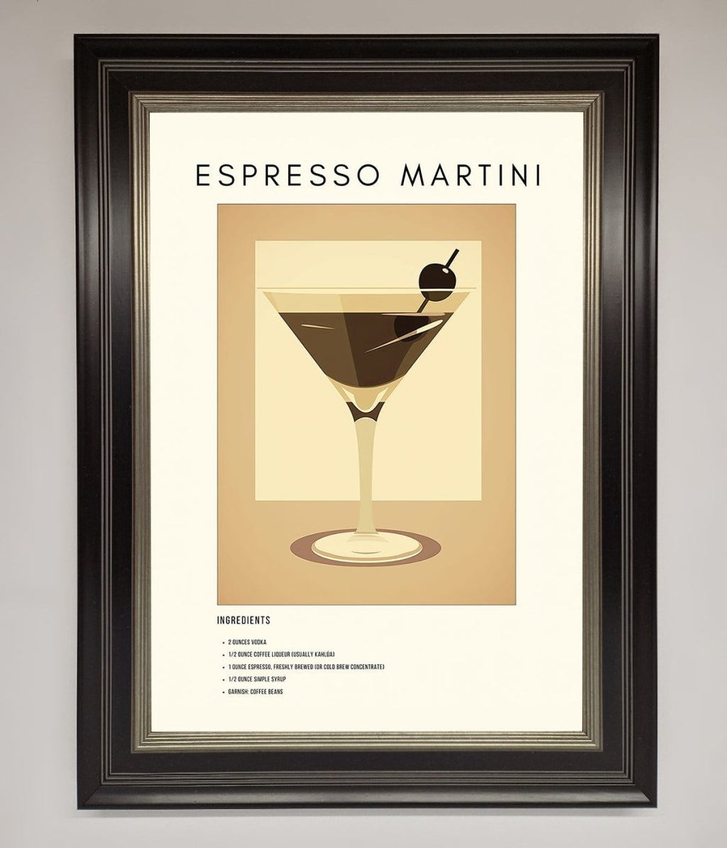 Espresso Martini Cocktail Framed Print-8