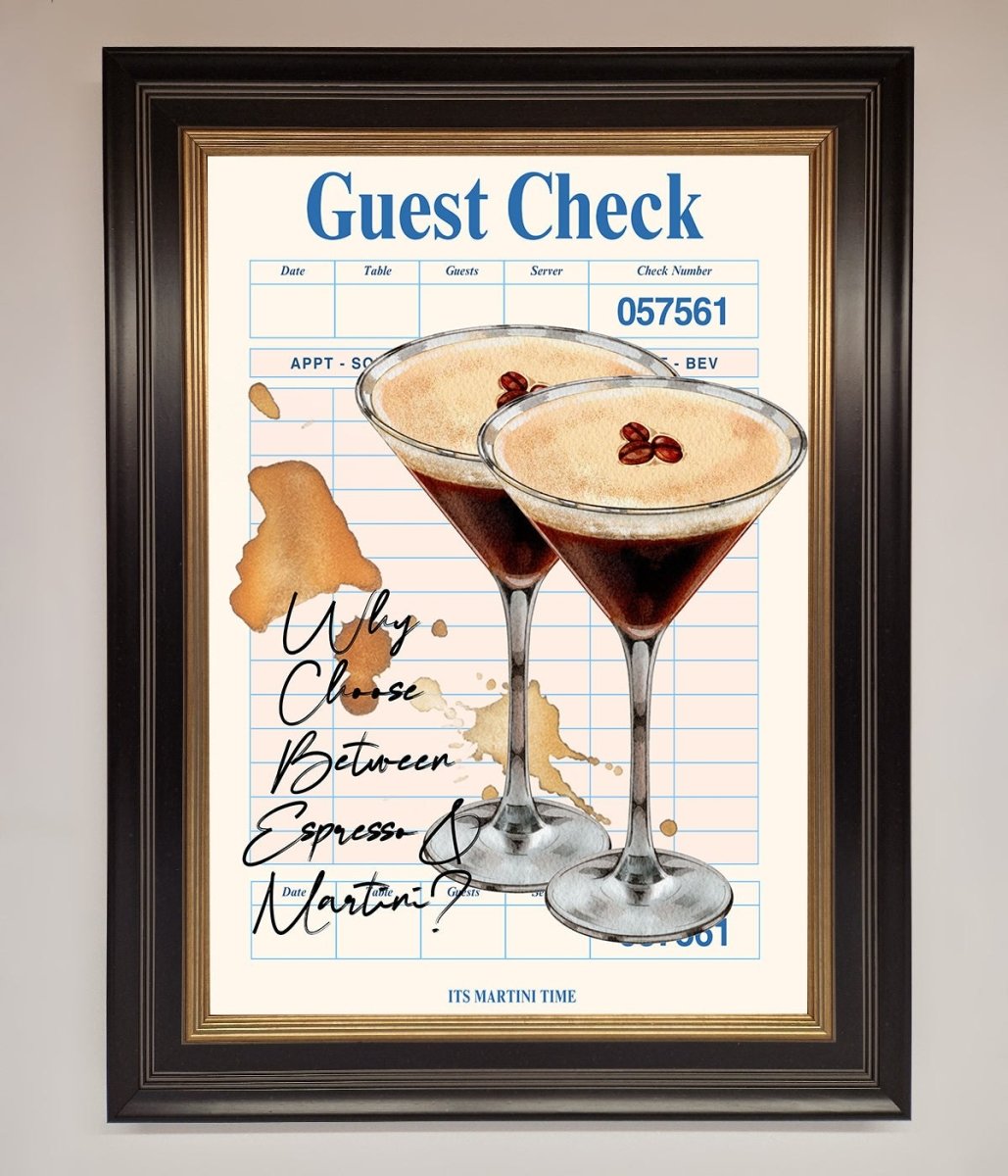 Espresso Martini Framed Wall Art-9