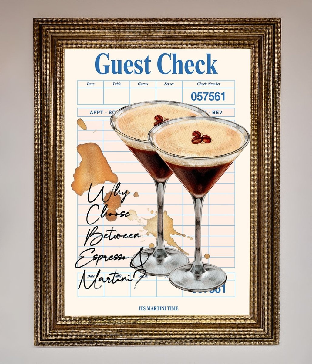Espresso Martini Framed Wall Art-15