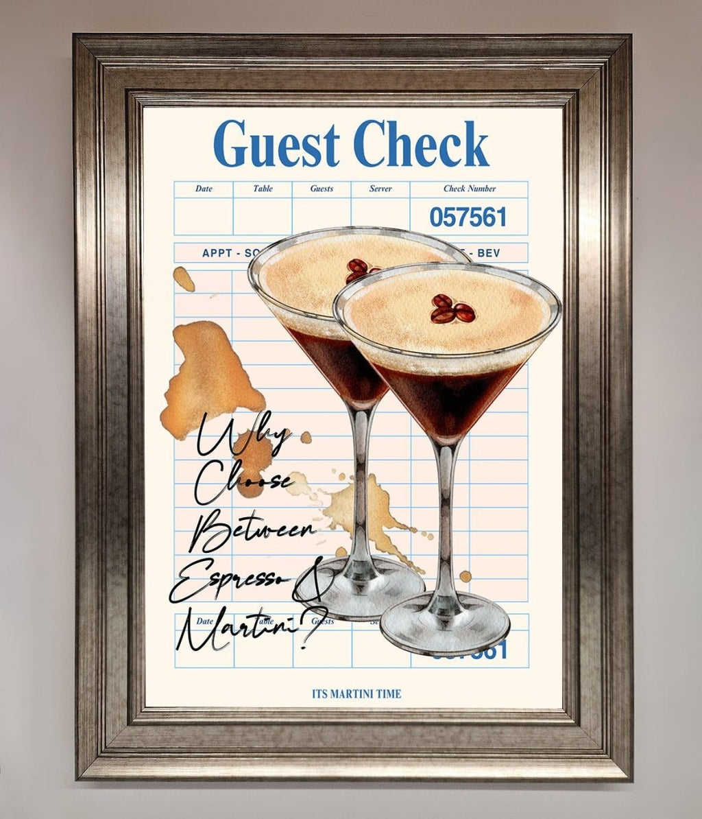 Espresso Martini Framed Wall Art-5