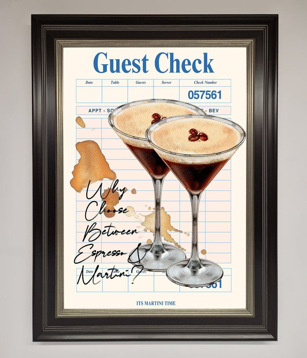 Espresso Martini Framed Wall Art-8
