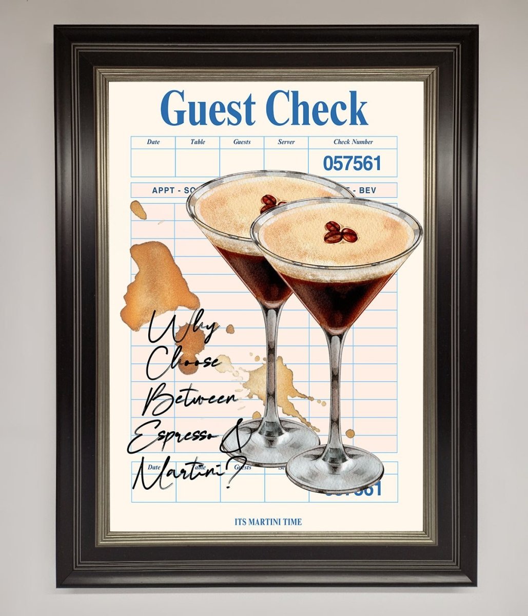 Espresso Martini Framed Wall Art-8