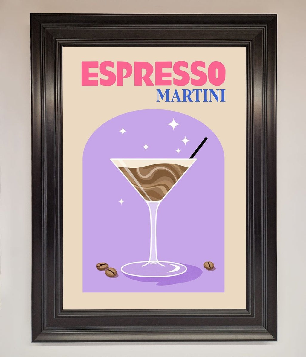 Espresso Martini Lilac Framed Print-6