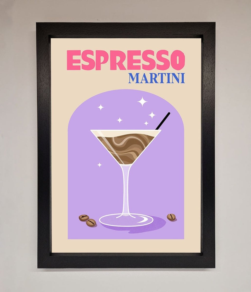 Espresso Martini Lilac Framed Print-1