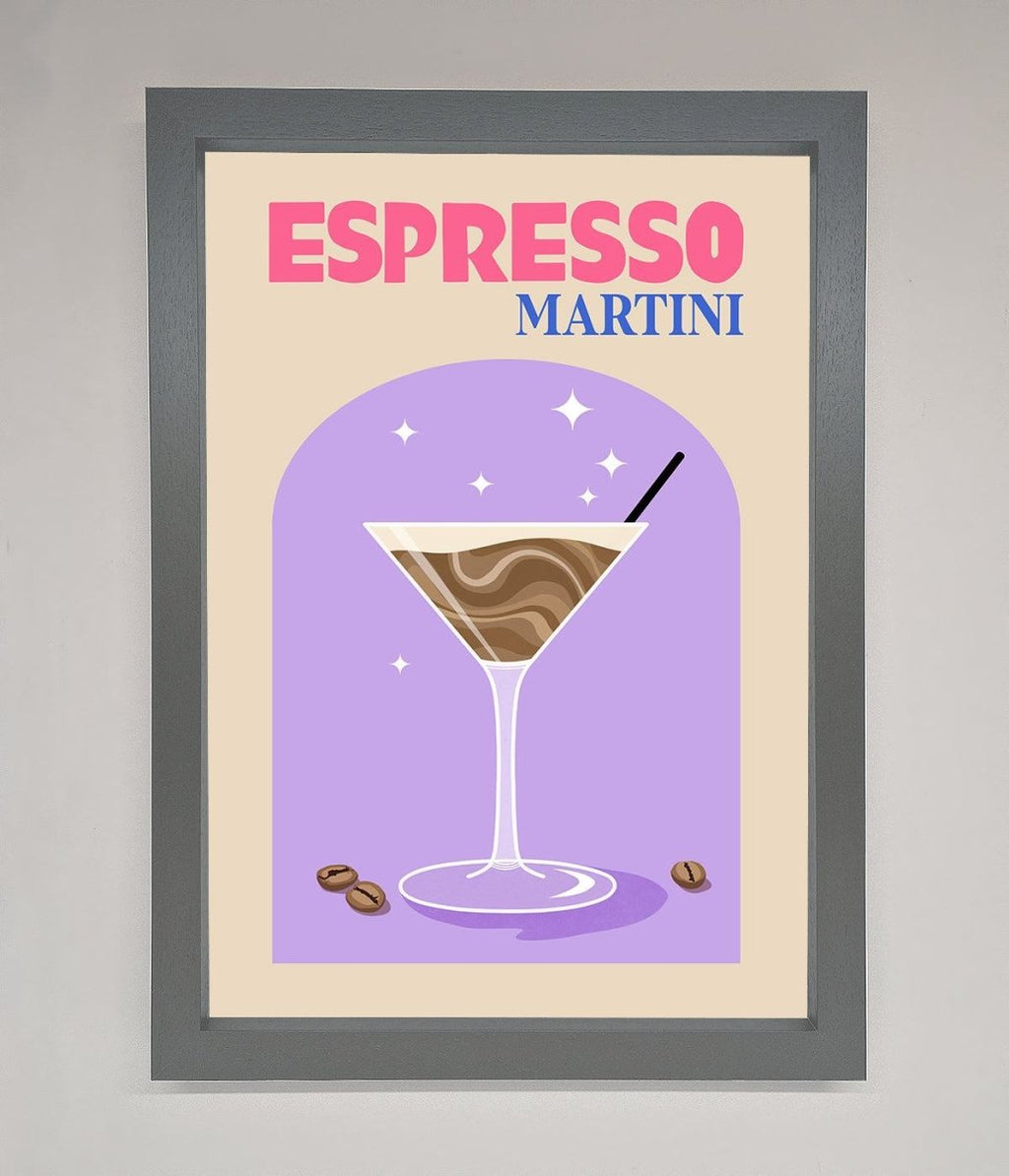 Espresso Martini Lilac Framed Print-3