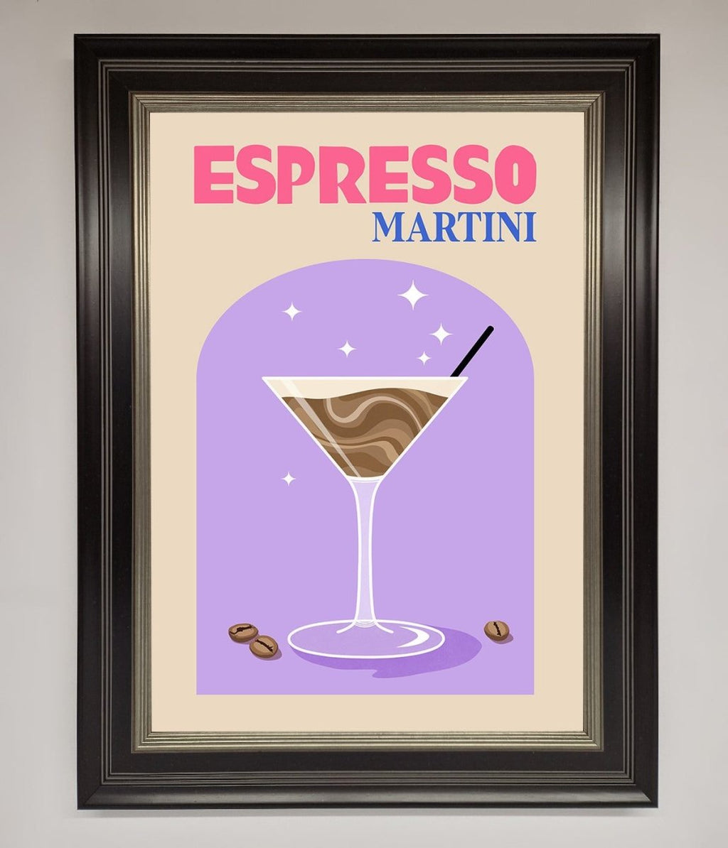 Espresso Martini Lilac Framed Print-8