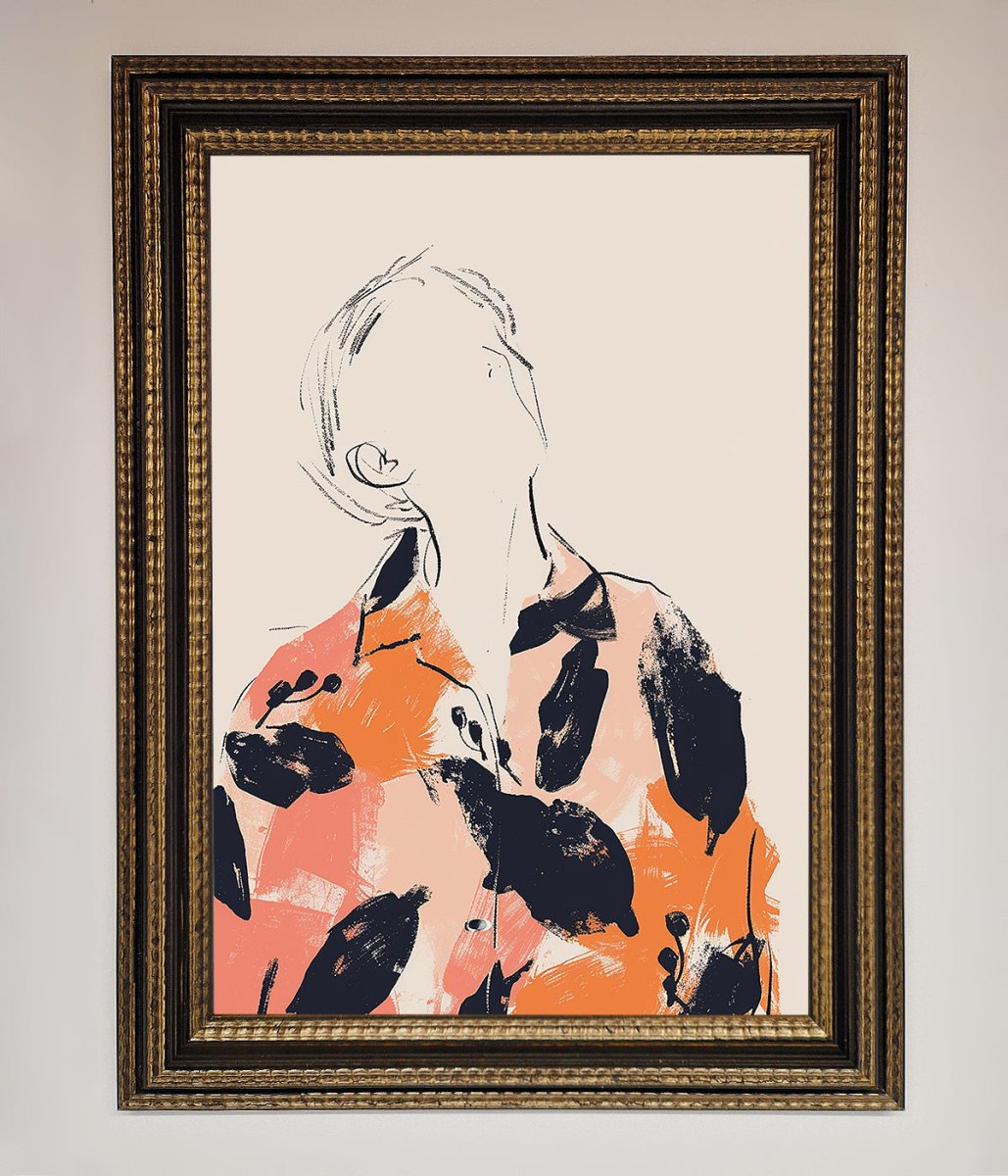 Floral Thinker Framed Wall Art-18