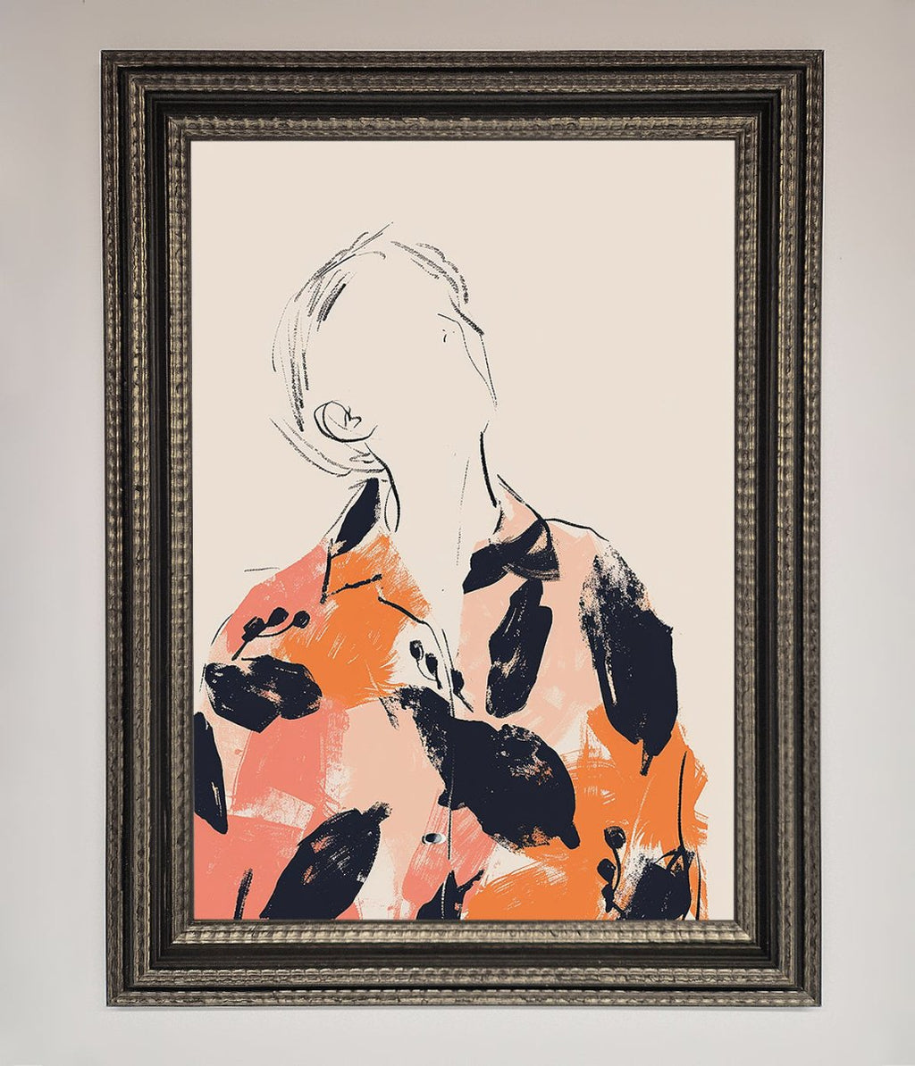 Floral Thinker Framed Wall Art-17