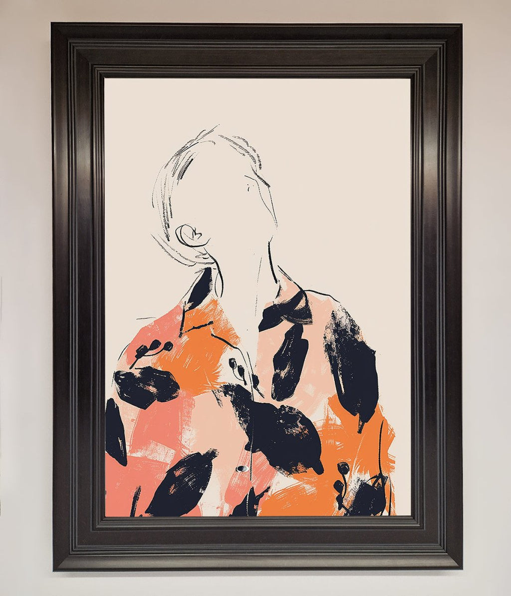 Floral Thinker Framed Wall Art-0
