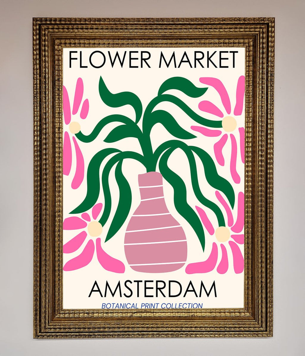 Flower Market Amsterdam Framed Poster-15
