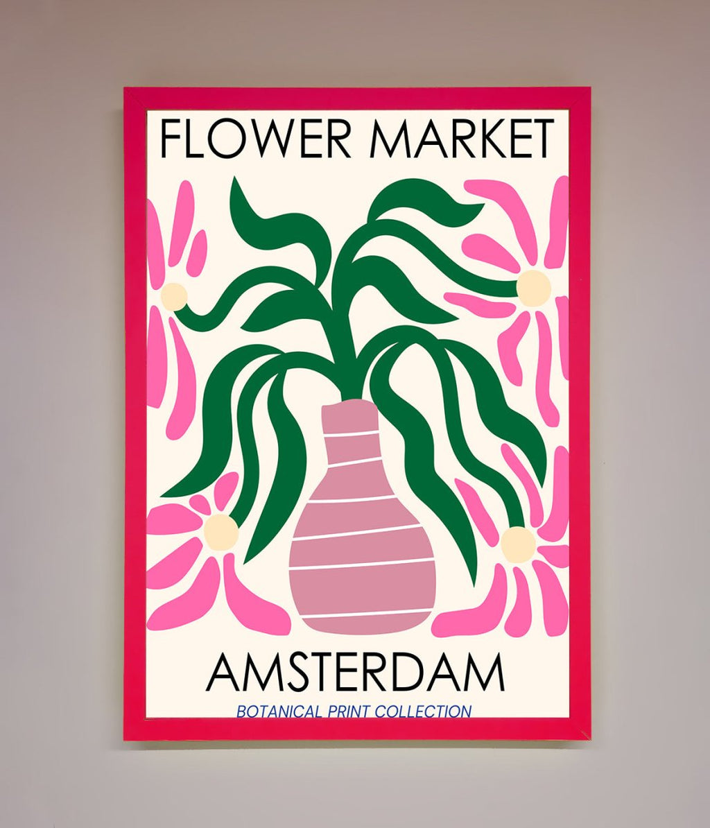 Flower Market Amsterdam Framed Poster-13