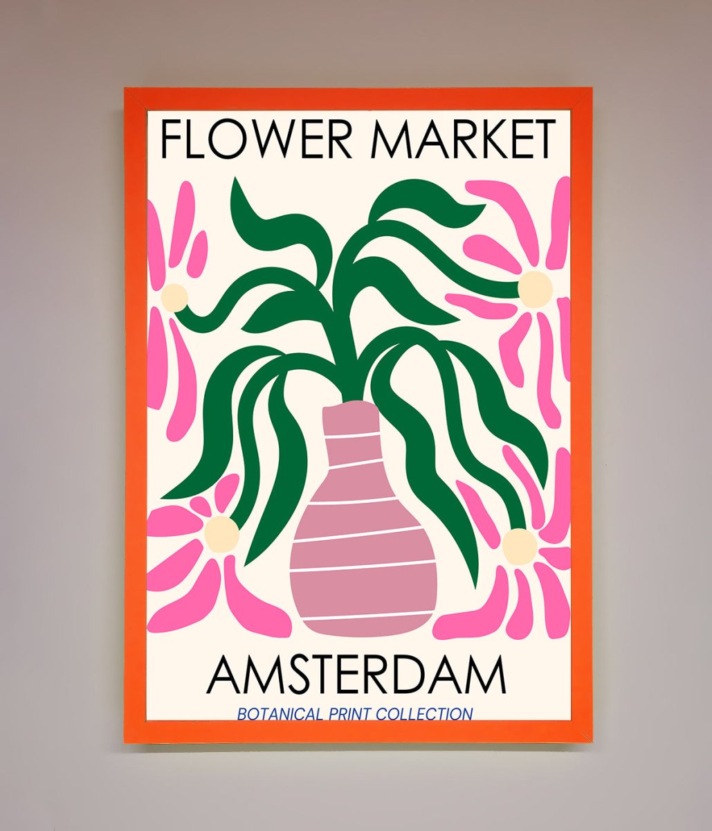 Flower Market Amsterdam Framed Poster-10
