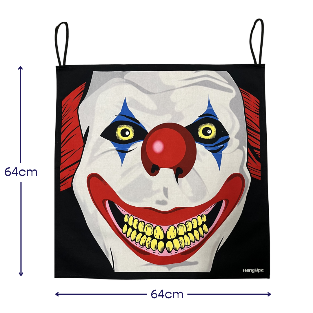 HANGUPZ Creepy Clown Face Door-Hang Original Large Hanging Halloween Decoration Gift For Boys Girls-4