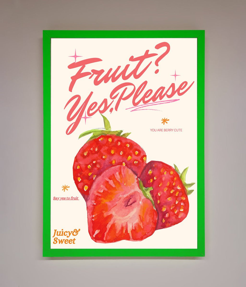 Fruit Yes Please Framed Poster-12