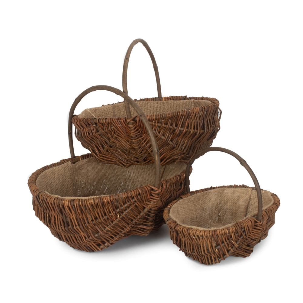 Oval Unpeeled Willow Garden Trug-0